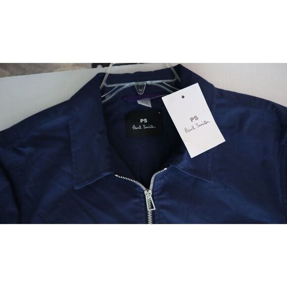 Ps Paul Smith M2R-650X-J21559 Men's Sz M Blue Casual Fit Front Zip Jacket $325 - Picture 7 of 12